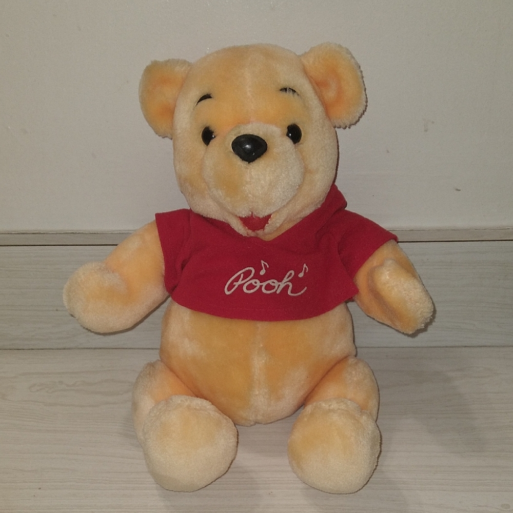 Vintage Disneyland Disney Jointed Winnie The Pooh Stuffed Animal 10"